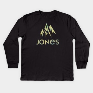 Jones Snowboard - Mountain Kids Long Sleeve T-Shirt
